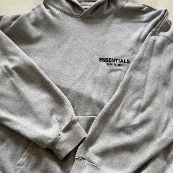 Fear of God Essentials Hoodie Dark Oatmeal Relaxed Silhouette - Picture 4 of 5